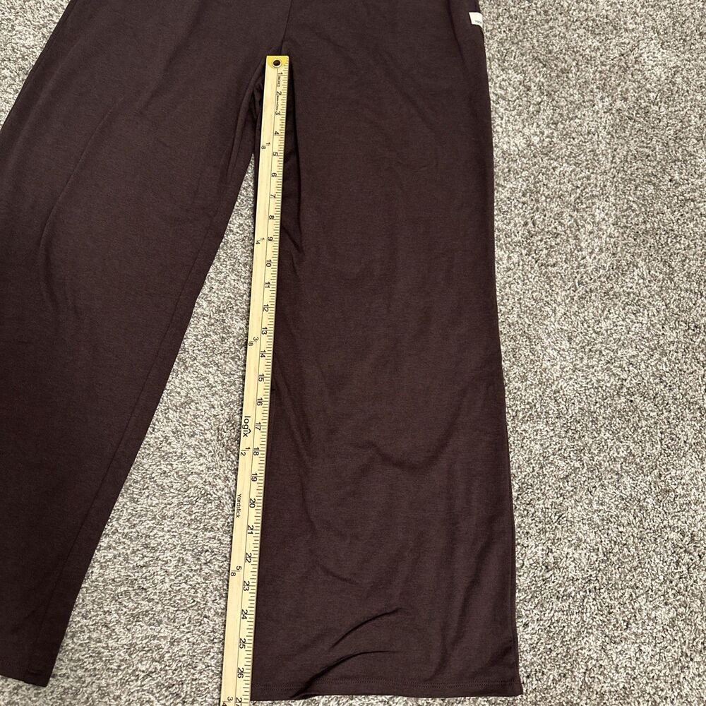 Vuori Halo Essential Wide Leg Brown Dream Knit Pants Women’s Size Medium - Picture 6 of 7